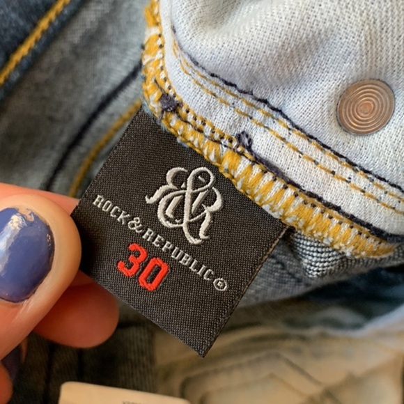 Rock & Republic Blue Straight Kasandra Jeans - Picture 11 of 11